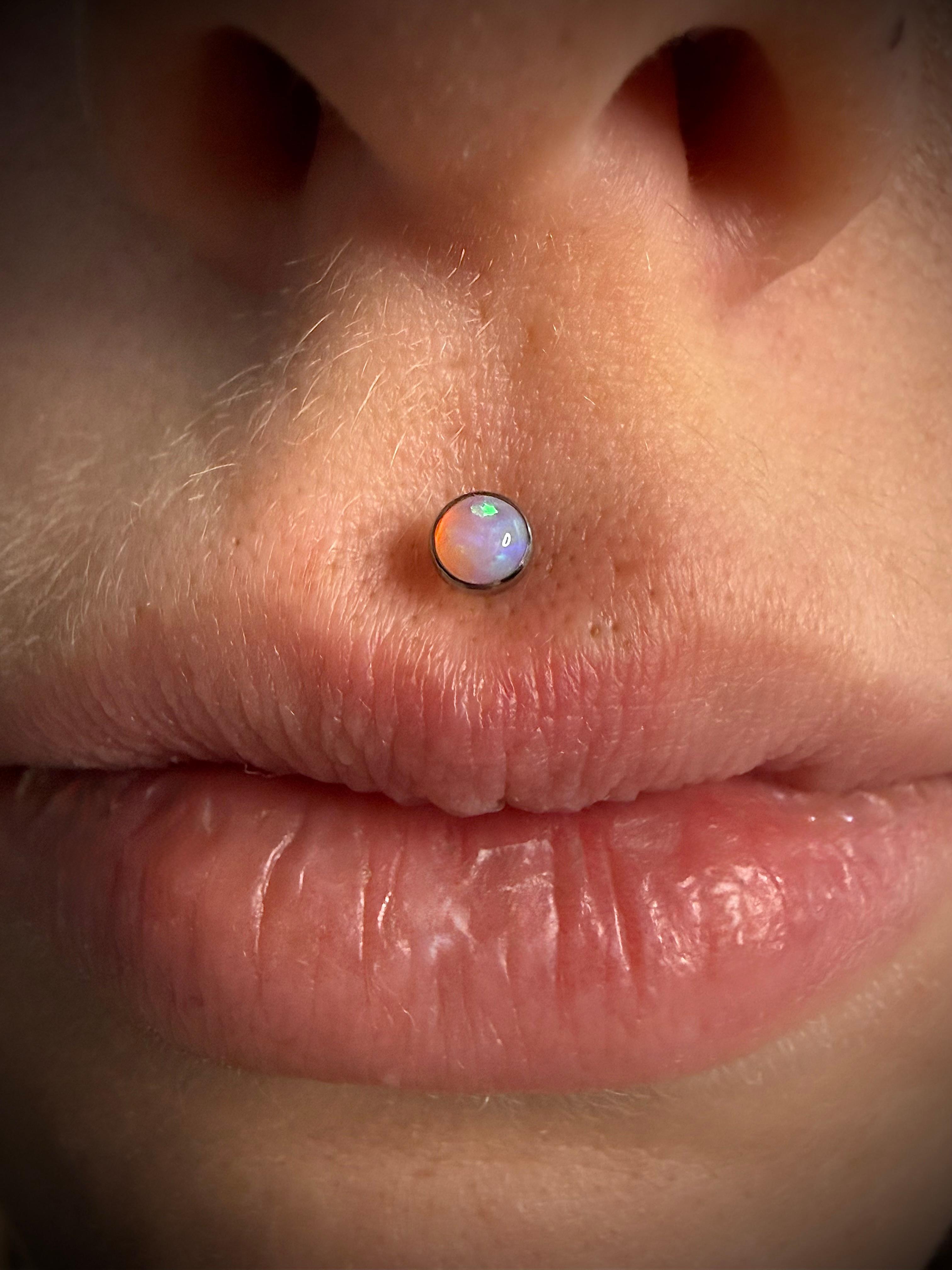 Philtrum piercing