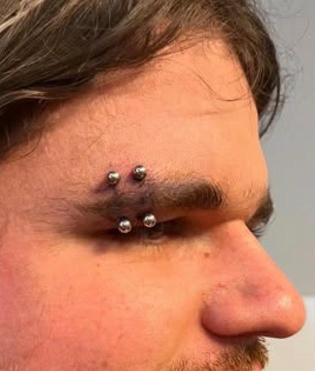 Eyebrow piercing