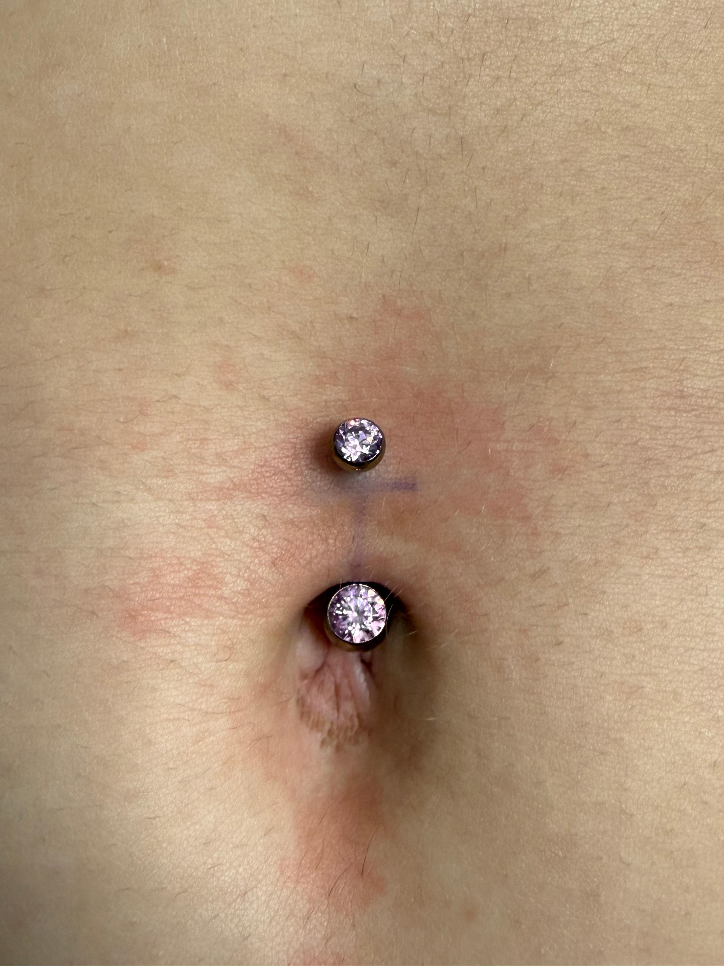 Navel piercing