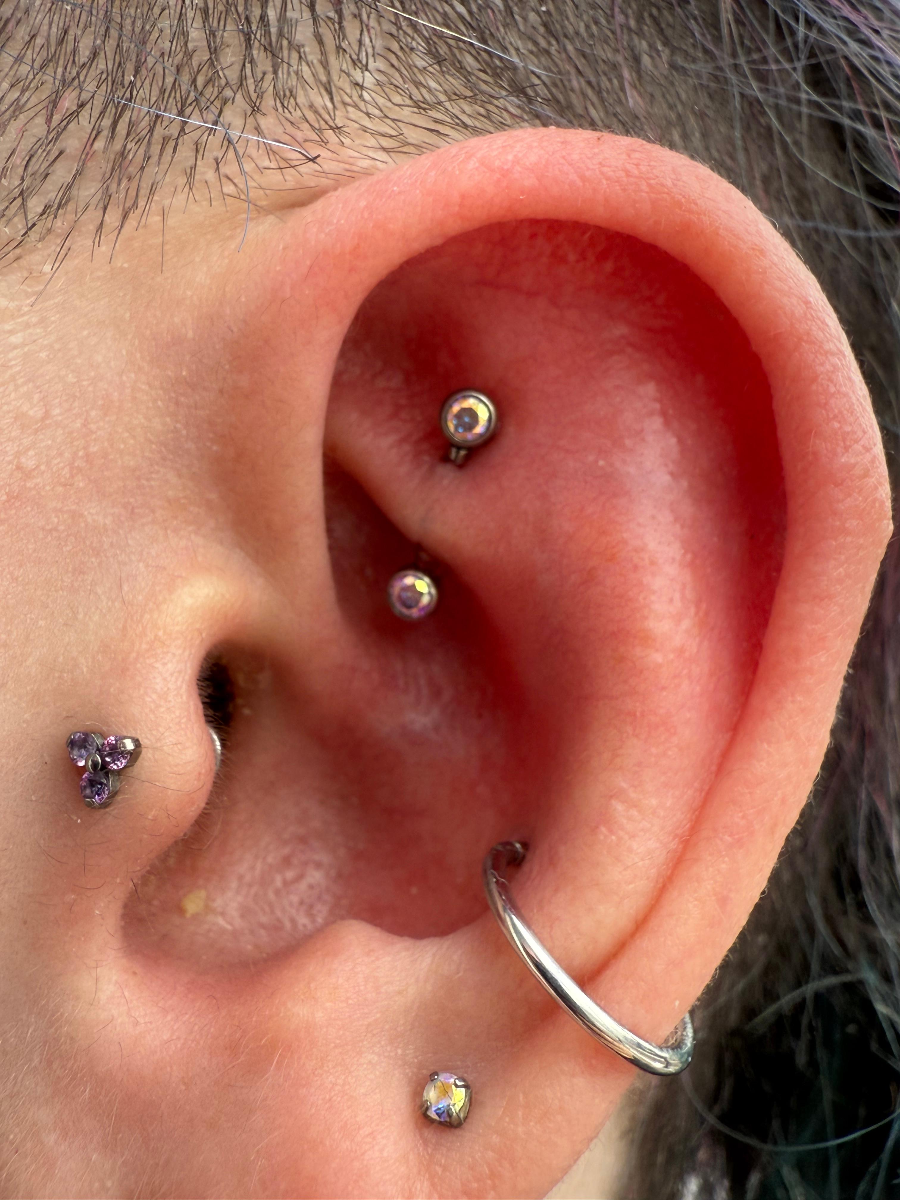 Rook piercing