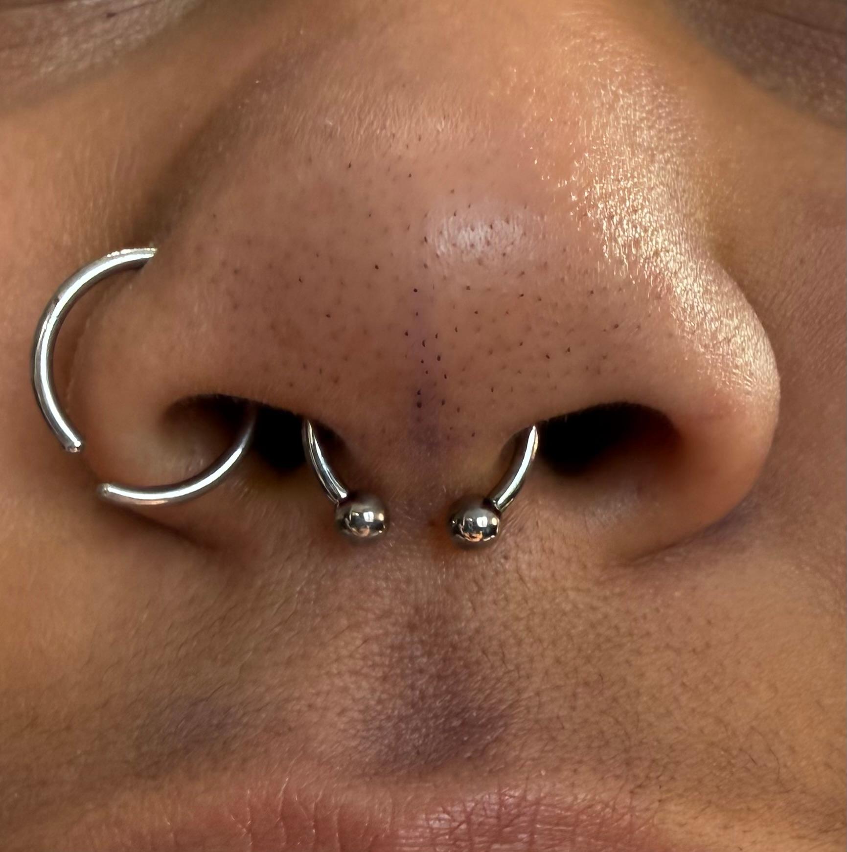 Septum piercing