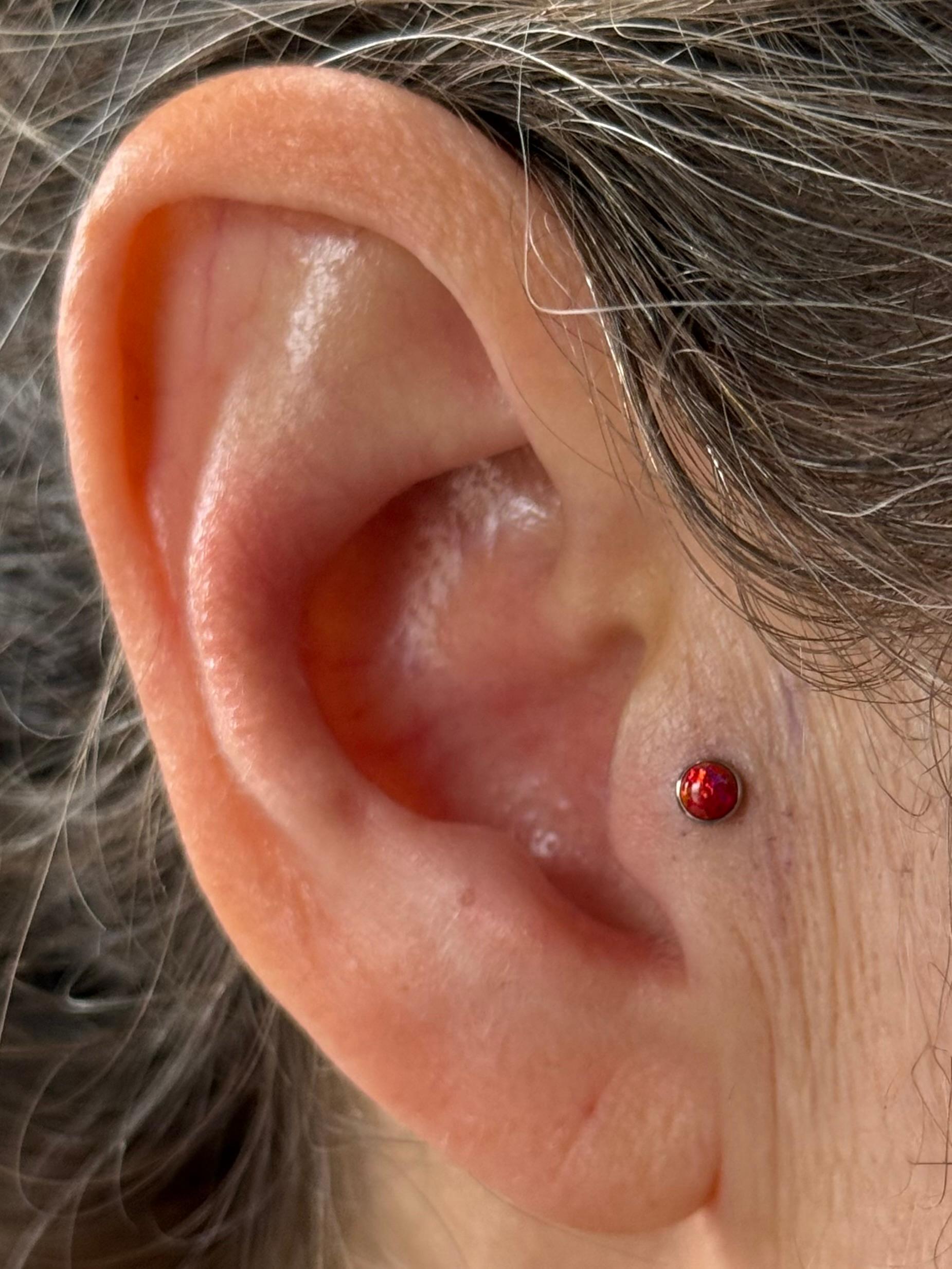 Tragus piercing