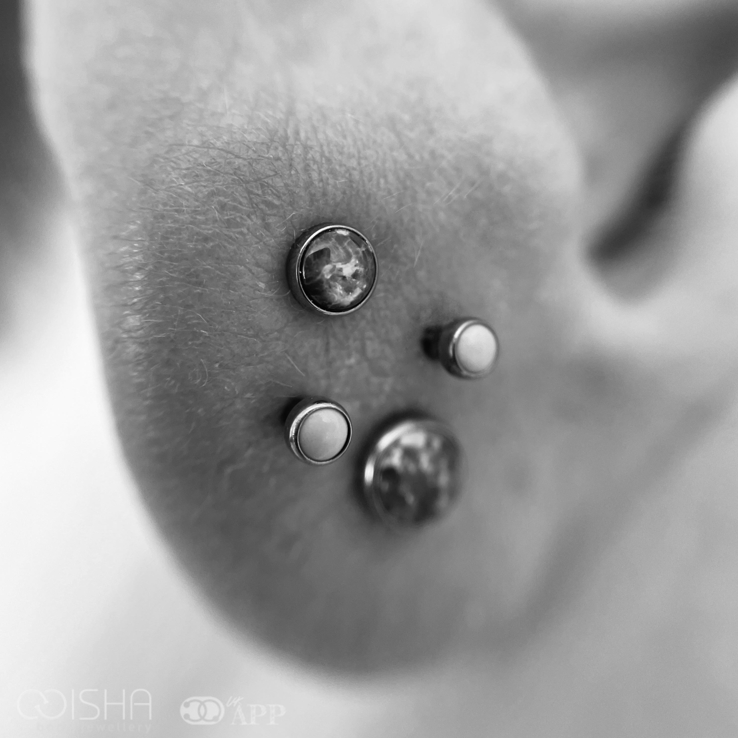 Stacked Lobe Triple Piercing (16 years+)
