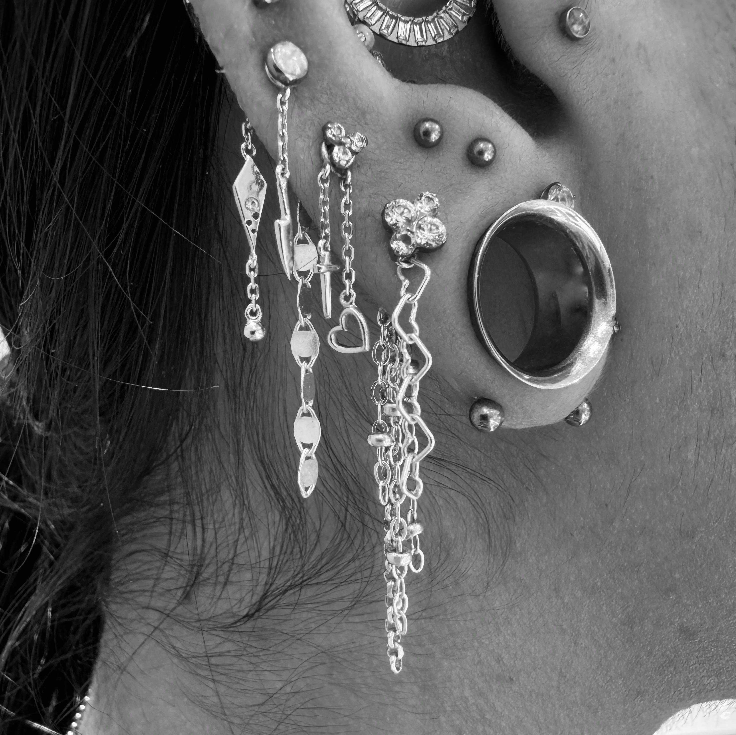 Welded Nostril Chain/Ear Dangle